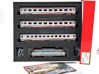 Acme 70008-SET8 FS set di 8 elementi convoglio Eurostar City Italia livrea Esci, con locomotiva elettrica E444 081, ep.V - DCC