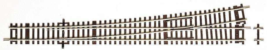 Roco 42488-U Scambio sinistro Wl 10, lunghezza 345 mm, 10°