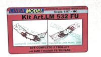 Lineamodel LM 532 FU Coppia Pantografi a trolley FS per locomotive trifase, in kit di montaggio