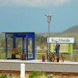 Busch 79872 Scenetta: Polizia dei Trasporti con Pastore Tedesco