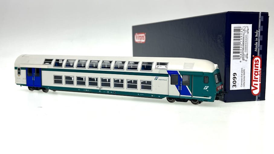 Vitrains 3099 Carrozza pilota FS Trenitalia a due piani livrea XMPR