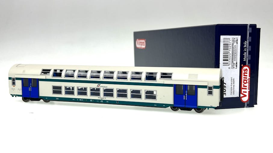 Vitrains 3097 Carrozza FS Trenitalia a due piani livrea XMPR
