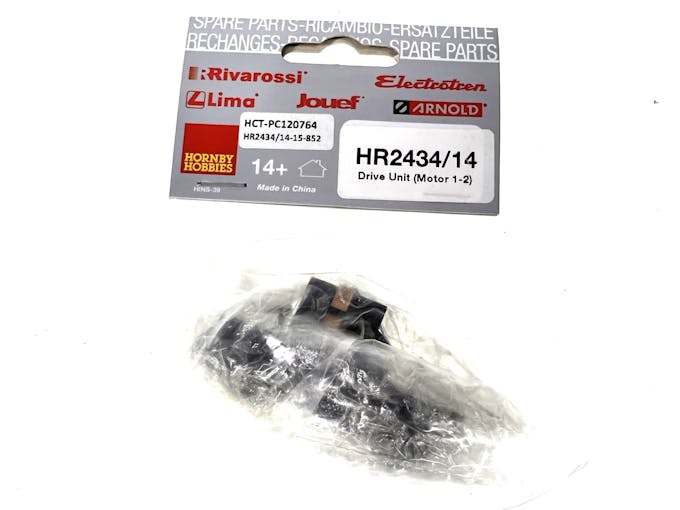 Rivarossi HR2434/14 Carrello con assi e ingranaggi, completo di parte estetica con scritte motori 1 e 2, per FS E402A 045 + E402A 025 art. HR2434