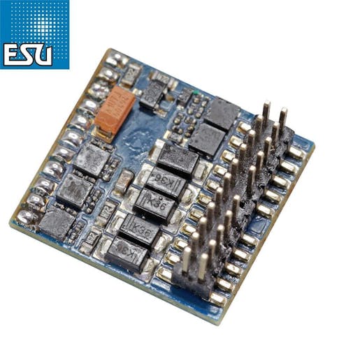 Esu Electronic 59212FS540-2067 LokPilot 5 FX decoder DCC/MM/SX, NEM 658 PluX22 solo per funzioni, mappato per rimorchiata Oskar le 600 per sound, per art. 2067