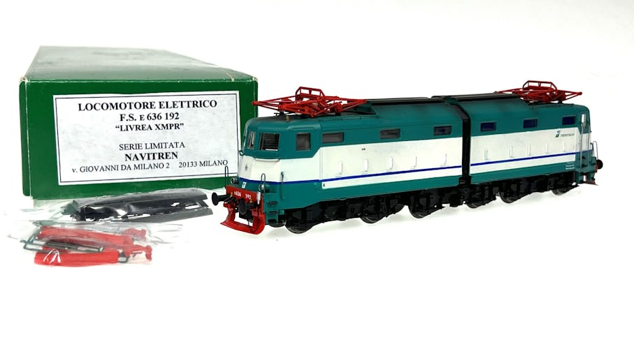 Roco 636192 FS locomotiva elettrica E.636 192 livrea XMPR, ep.V - elaborazione Navitren su base Roco