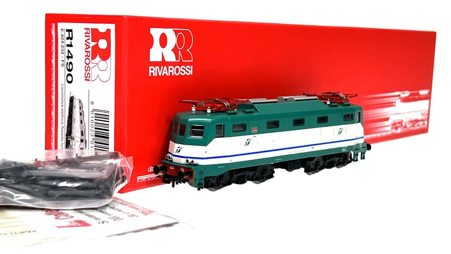 Rivarossi R1490 FS locomotiva elettrica E.424 232 Dep. Loc. Ancona, ep.V