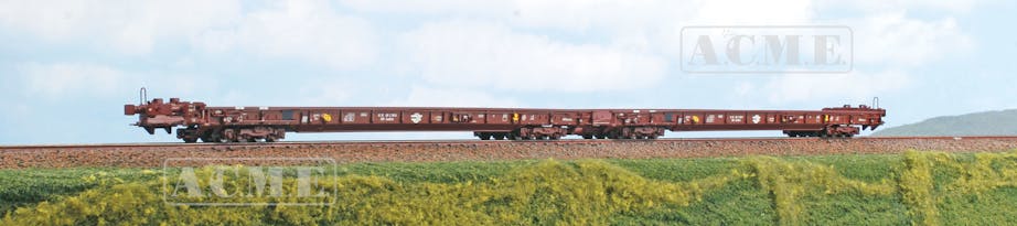 Acme 45212 MÁV RoLa Set di due carri Tipo Saadkms-z per trasporto automezzi, ep.VI