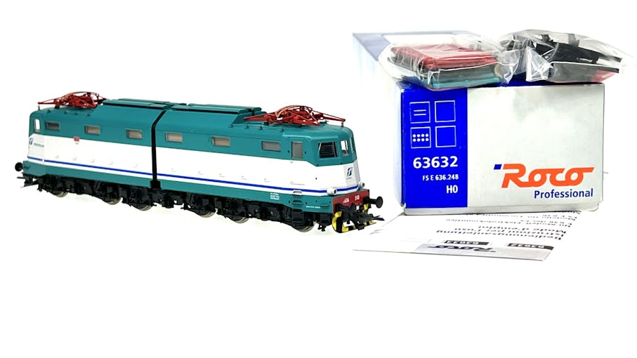 Roco 63632 FS locomotiva elettrica FS E636.248 Livrea XMPR di Trenitalia Dep.Loc. Alessandria, ep.V