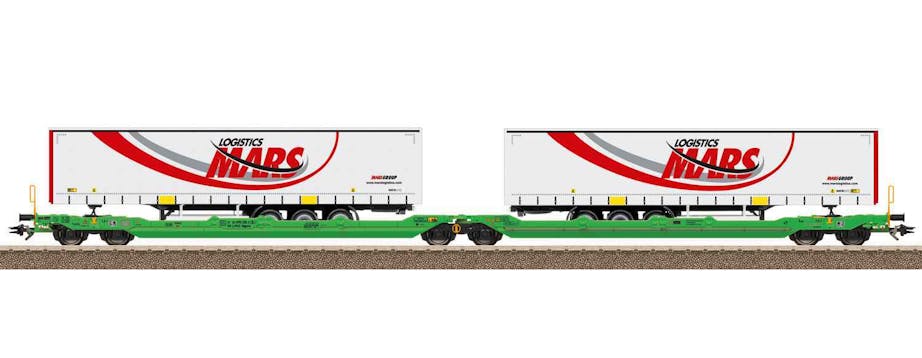 Trix 24473 CFL carro intermodale tipo Sdggmrss (T3000e) carro doppio a tasca a 6 assi con articolazione, ep.VI