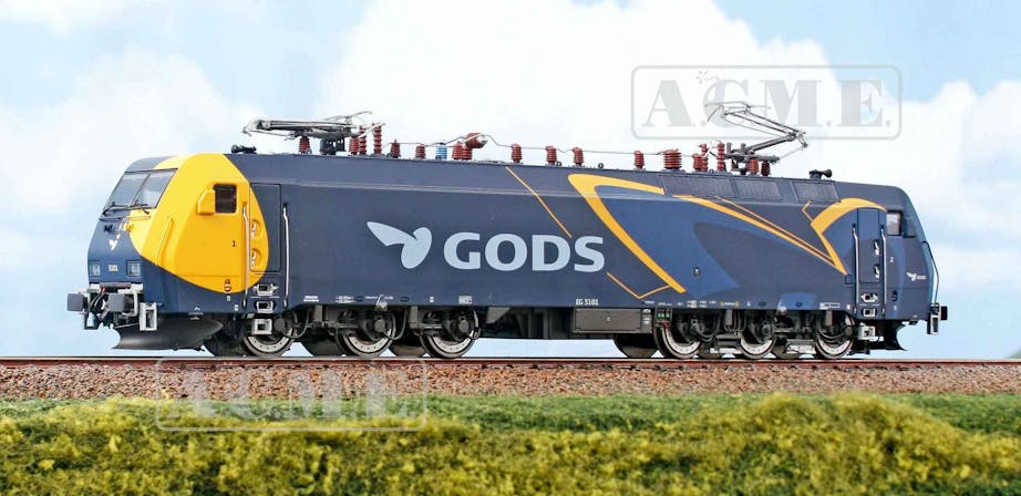 Acme 65730S DSB Locomotiva elettrica EG3101 nell’originale livrea “DSB Gods”, in uso alle Ferrovie Danesi, ep.V-VI - AC Digital Sound (Marklin)