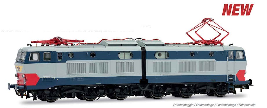 Rivarossi HR2977 FS, locomotiva elettrica E.656.023, 1a serie, livrea di origine 50° anniversario consegna della prima unità, 1975