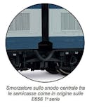 Rivarossi HR2977 FS, locomotiva elettrica E.656.023, 1a serie, livrea di origine 50° anniversario consegna della prima unità, 1975