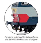 Rivarossi HR2977 FS, locomotiva elettrica E.656.023, 1a serie, livrea di origine 50° anniversario consegna della prima unità, 1975