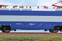 Acme 60644 Set di due locomotive elettriche E.402.116 e E.402.172 di Trenitalia in livrea blu/azzurro, con fascia tricolore sui frontali, ep. VI