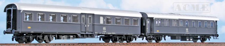 Acme 55353 FS - set due carrozze per treni navetta, ep.IV