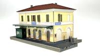 Tecnomodel 80022 Stazione FS ''Miramare'' con tettoia e cabina ACEI, con marciapiede componibile.