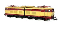 Roco 62573 FS locomotiva elettrica E656.023 ep.IV livrea sperimentale giallo rosso.