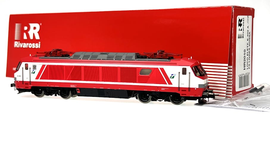 Rivarossi HR2010 FS locomotiva elettrica E402A.026 livrea rosso/bianco, ep.V
