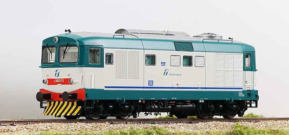 Os.kar 1134 FS locomotiva diesel D.345.1112 livrea XMPR, Dep.Loc. Benevento, ep. V-VI