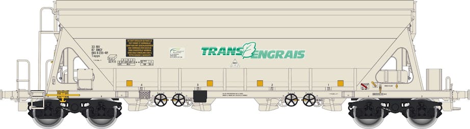 Albert Modell 065326 SNCF Carro tramoggia Tapps ''Trans Engrais'', bianco, ep.V