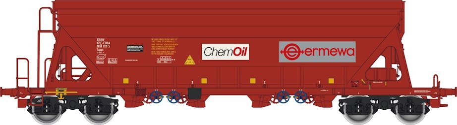 Albert Modell 065331 F-ERSA Carro tramoggia Tanpps ''ERMEWA'', ''ChemOil'', rosso, ep.V
