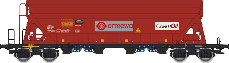 Albert Modell 065332 F-ERSA Carro tramoggia Tanpps ''ERMEWA'', ''ChemOil'', rosso, ep.V