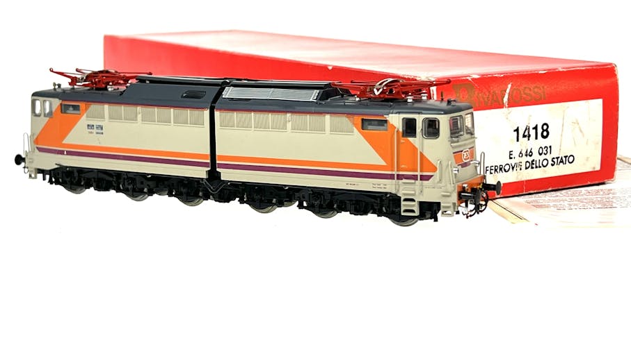 Rivarossi 1418 FS E 646 031 livrea MDVC navetta ep.V Dep. Loc. Milano - Rivarossi made in Italy.