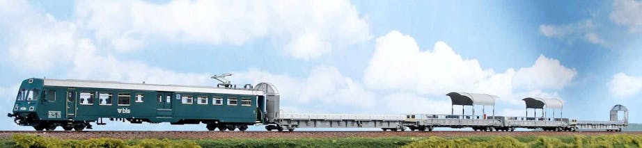 Exact-train 25000 BLS set composto da quattro carri Sdt e da una da una carrozza pilota BDt, ep.VI