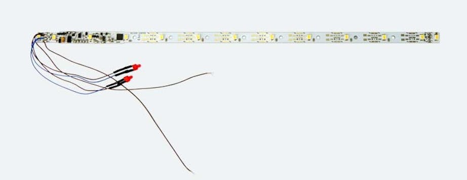 Esu Electronic 50719 Impianto illuminazione per carrozze con 13 Led giallo e luci di coda rosse con decoder