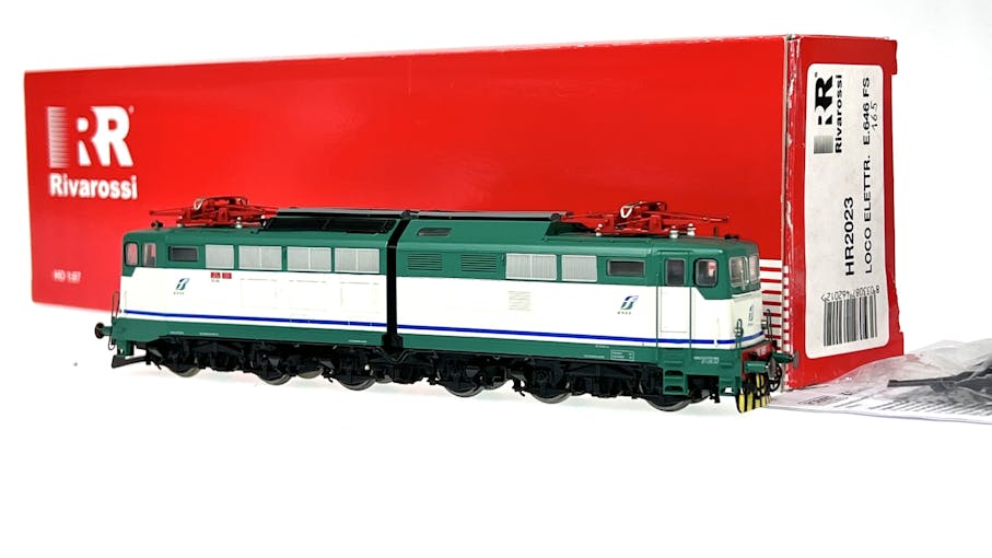 Rivarossi HR2023 FS locomotiva elettrica E.646 165 livrea XMPR navetta. Dep Loc. Milano, ep.V