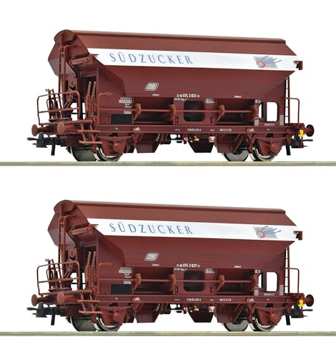 Roco 6600124 DB set di due carri tramoggia con tetto girevole, tipo Tdgs, ep.IV