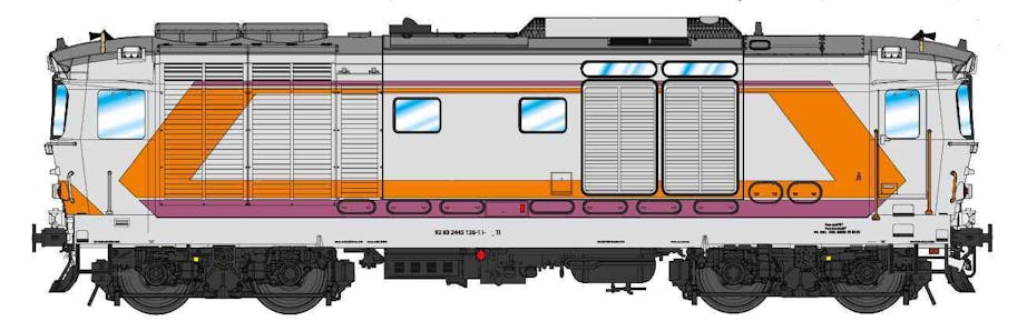 Os.kar 1140DS FS locomotiva diesel D.445 1056 di terza serie livrea MDVC per l’impiego sui treni di Fondazione FS / TTI, ep.VI - DCC Sound