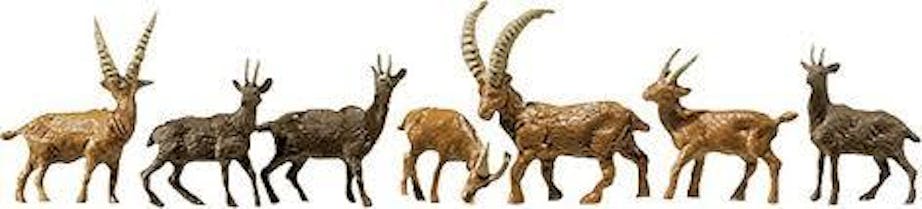 Faller 154009 Camosci e stambecchi, 10 animail