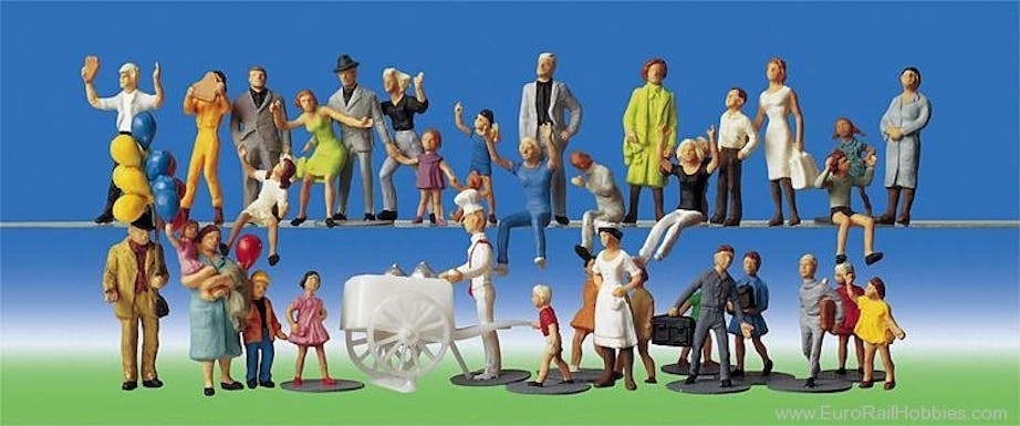 Faller 153006 Visitatori luna park - fiera paesana, 36 figure