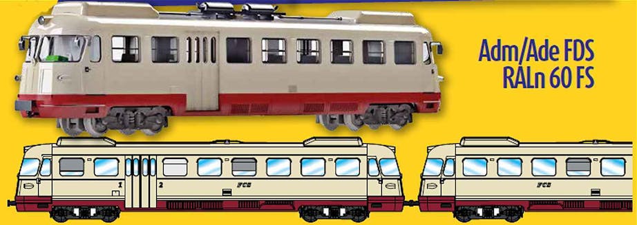 Os.kar E1020 FCS set due automotrici diesel-elettriche Ade a scartamento ridotto (costruzione FIAT/Stanga/TIBB), ep.III-IV