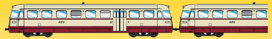Os.kar E1022 SFS set due automotrici diesel-meccaniche Adm a scartamento ridotto (costruzione FIAT), ep.V