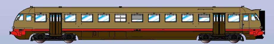 Os.kar 2074 FS carrozza pilota Le 800.011 attrezzata con RS, fanali moderni, pittogrammi fumatori, assegnata al Deposito di Livorno, ep.IV