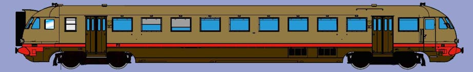 Os.kar 2078 FS carrozza pilota Le 760.006 con fanali moderni; ripetizione segnali, con pittogrammi fumatori, assegnata al Deposito di Bologna, ep.IV-V