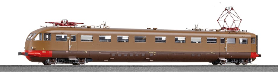 Os.kar 2108 FS Elettromotrice ALe 781.001 fanali moderni, assegnata al Deposito di Bologna, ep.IV-V