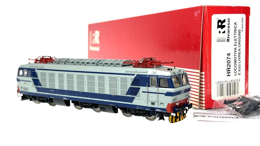Rivarossi HR2074 FS locomotiva elettrica E 633 092 ''Tigre'', livrea di origine, dep.loc. Genova Rivarolo