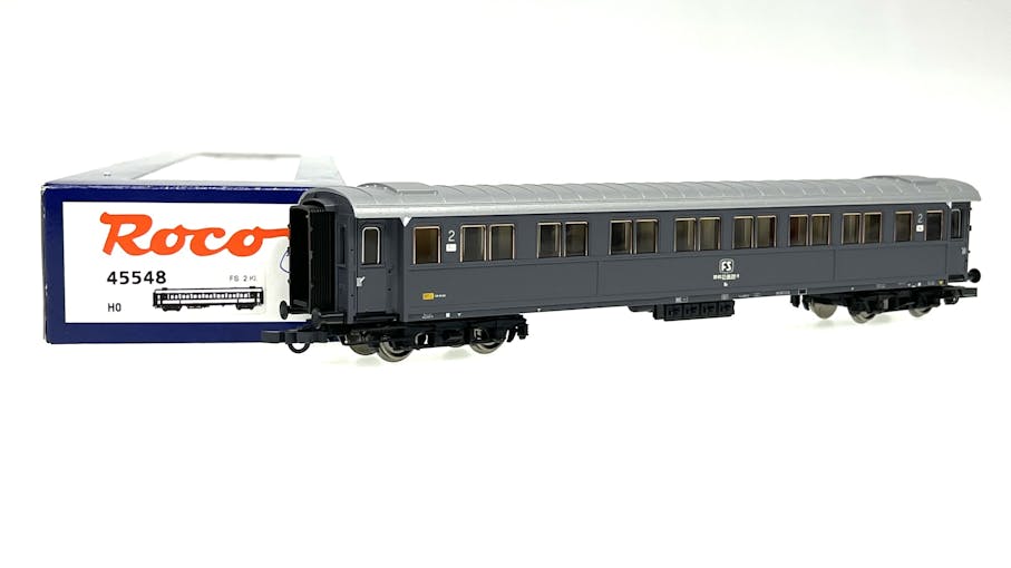 Roco 45548 FS carrozza tipo 50000 di 2cl. livrea grigio ardesia, ep.IV