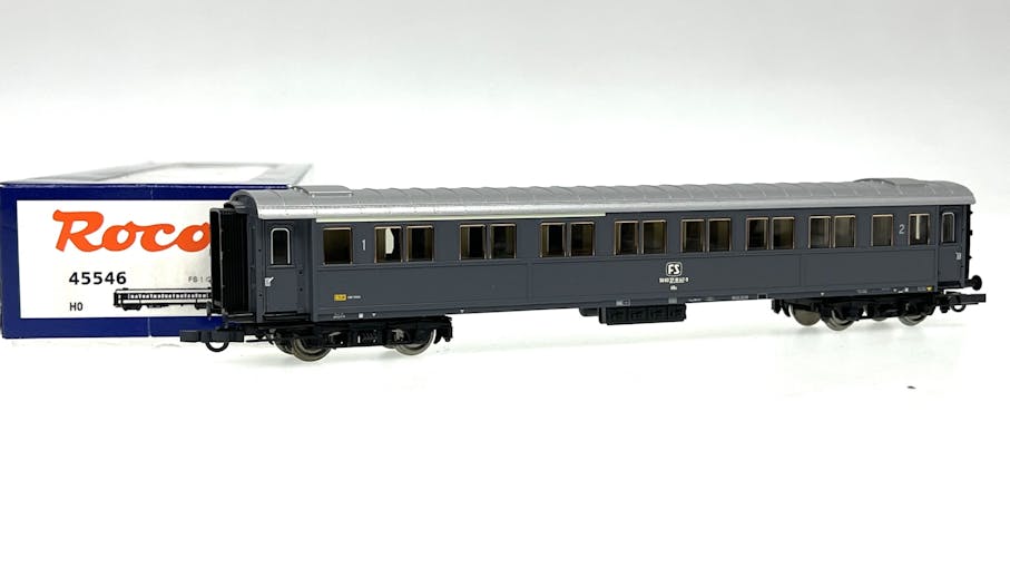 Roco 45546 FS carrozza mista di 1/2 cl. tipo 1921 Bz 30522 livrea grigio ardesia, ep.IV