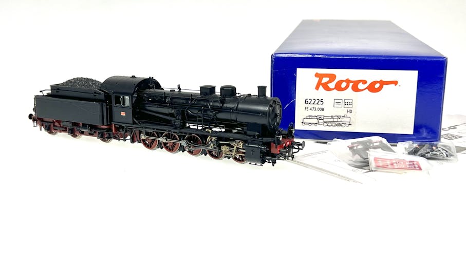 Roco 62225 FS locomotiva a vapore Gr.473.008, ep.II-III