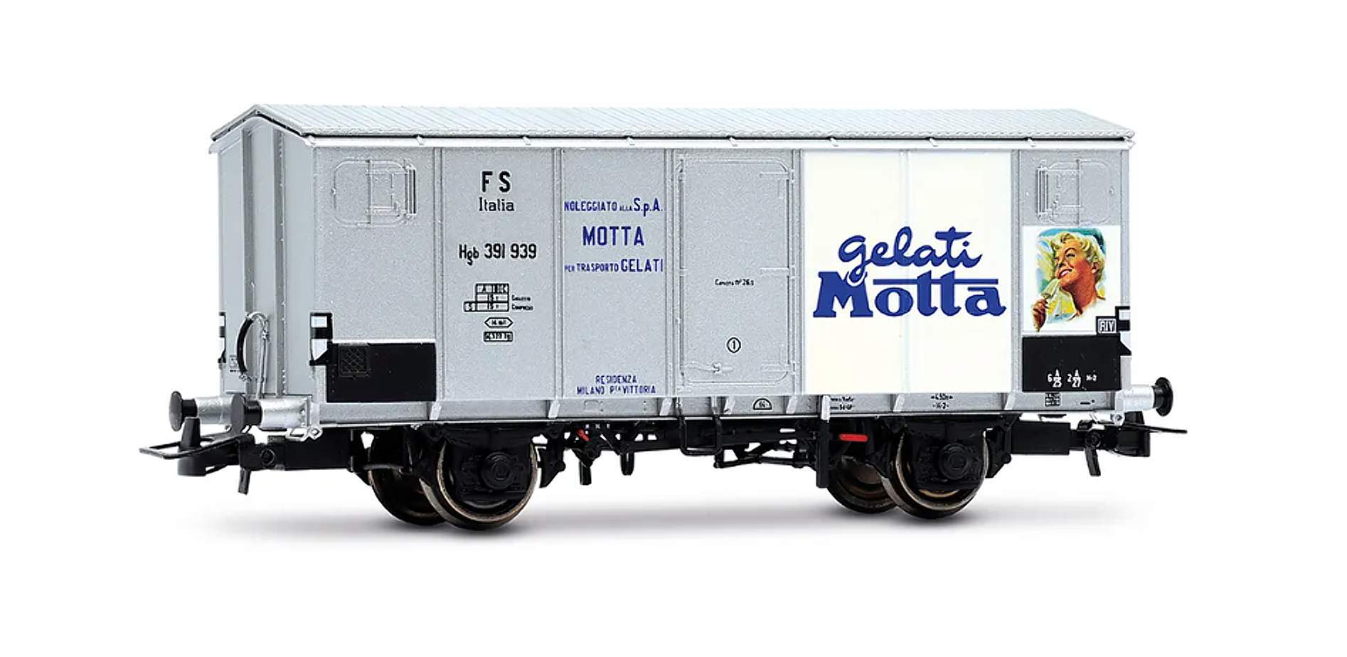 Rivarossi HR6711 FS Italia carro frigorifero tipo Hgb a 2 assi