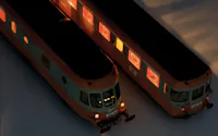 Jouef HJ2463S SNCF, automotrice diesel RGP I con rimorchio in livrea grigio beton/arancione ''Alpazur'', ep. IV - DCC Sound