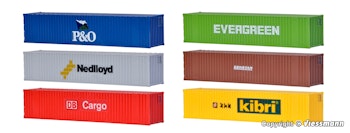 Kibri 10922 Set di 6 container da 40'