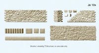 Preiser 18219 Set muri componibili in pietra con scale, in kit di montaggio